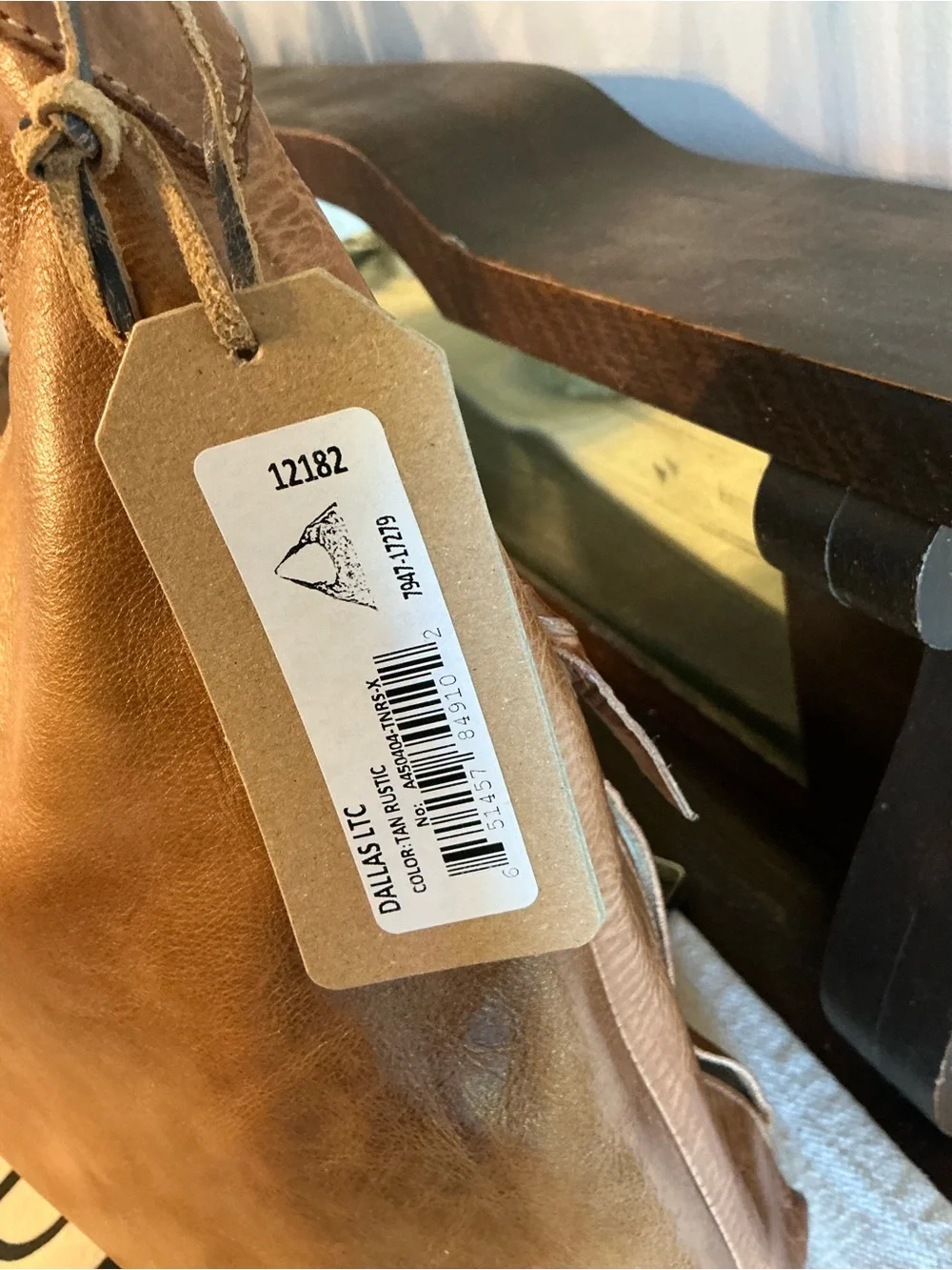 NWT Bed Stu Leather Dallas LTC Hobo Shoulder Bag Tan Rustic MSRP $325